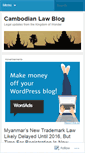 Mobile Screenshot of cambodianlaw.wordpress.com