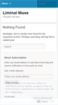 Mobile Screenshot of liminalmuse.wordpress.com