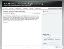 Tablet Screenshot of excoradfeminisms.wordpress.com