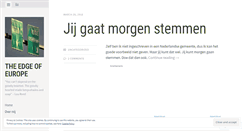 Desktop Screenshot of edgeofeurope.wordpress.com