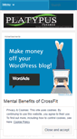 Mobile Screenshot of platypusfitnesscc.wordpress.com