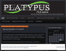 Tablet Screenshot of platypusfitnesscc.wordpress.com