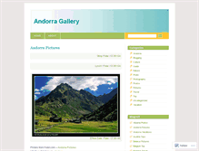 Tablet Screenshot of andorragallery.wordpress.com