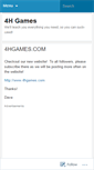 Mobile Screenshot of 4hgames.wordpress.com