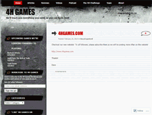 Tablet Screenshot of 4hgames.wordpress.com