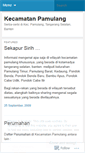 Mobile Screenshot of kecpamulang.wordpress.com