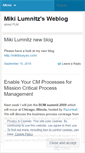 Mobile Screenshot of mikilumnitz.wordpress.com