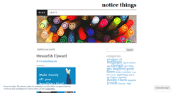 Desktop Screenshot of noticethings.wordpress.com