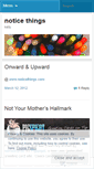 Mobile Screenshot of noticethings.wordpress.com