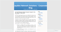 Desktop Screenshot of jaydiennetworksolutions.wordpress.com