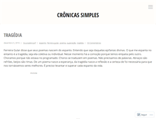 Tablet Screenshot of cronicassimples.wordpress.com