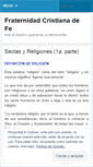 Mobile Screenshot of fraternidadcristianadefe.wordpress.com