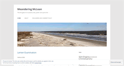 Desktop Screenshot of meanderingmclean.wordpress.com