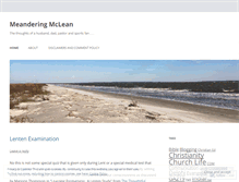 Tablet Screenshot of meanderingmclean.wordpress.com