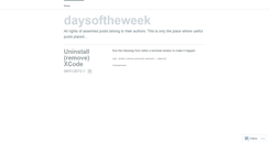 Desktop Screenshot of dayoftheweek.wordpress.com