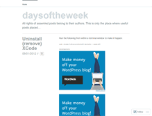 Tablet Screenshot of dayoftheweek.wordpress.com