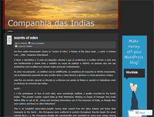 Tablet Screenshot of companhiadasindias.wordpress.com