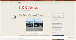 Desktop Screenshot of longroadrace.wordpress.com