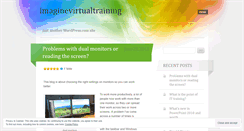 Desktop Screenshot of imaginevirtualtraining.wordpress.com