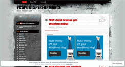 Desktop Screenshot of pcsportsperformance.wordpress.com