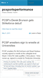 Mobile Screenshot of pcsportsperformance.wordpress.com