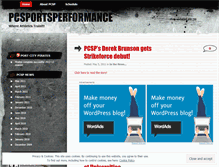 Tablet Screenshot of pcsportsperformance.wordpress.com