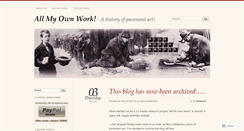 Desktop Screenshot of pavementart.wordpress.com