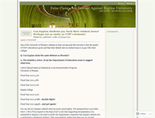 Tablet Screenshot of kaplansfalseclaims.wordpress.com