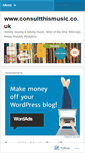 Mobile Screenshot of consultthismusic.wordpress.com