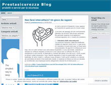 Tablet Screenshot of prestasicurezza.wordpress.com