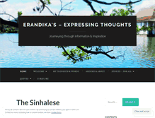 Tablet Screenshot of erandika.wordpress.com