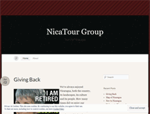 Tablet Screenshot of nicatourgroup.wordpress.com