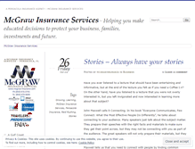 Tablet Screenshot of mcgrawinsurance.wordpress.com