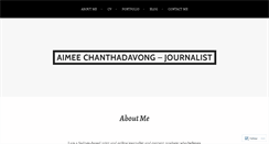 Desktop Screenshot of aimeechanthadavong.wordpress.com