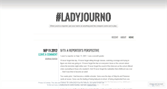 Desktop Screenshot of ladyjourno.wordpress.com