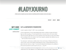 Tablet Screenshot of ladyjourno.wordpress.com