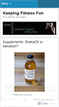 Mobile Screenshot of keepingfitnessfun.wordpress.com