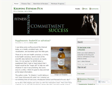 Tablet Screenshot of keepingfitnessfun.wordpress.com
