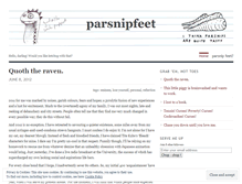 Tablet Screenshot of parsnipfeet.wordpress.com