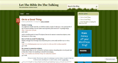 Desktop Screenshot of openupthebible.wordpress.com