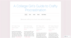 Desktop Screenshot of craftyprocrastination.wordpress.com