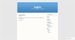 Desktop Screenshot of angelacao.wordpress.com