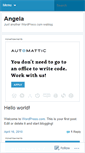 Mobile Screenshot of angelacao.wordpress.com