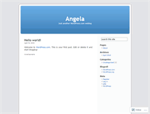 Tablet Screenshot of angelacao.wordpress.com