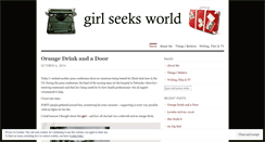 Desktop Screenshot of girlseeksworld.wordpress.com