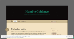 Desktop Screenshot of humbleguidance.wordpress.com
