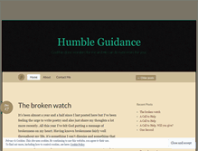 Tablet Screenshot of humbleguidance.wordpress.com