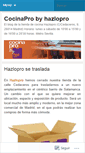 Mobile Screenshot of cocinapro.wordpress.com
