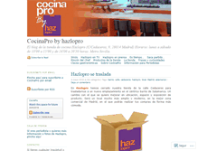 Tablet Screenshot of cocinapro.wordpress.com