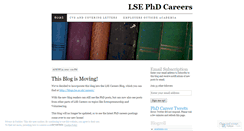 Desktop Screenshot of lsephdcareers.wordpress.com